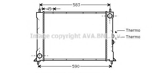 AVA QUALITY COOLING AU2068 Радиатор, охлаждение двигателя для ROVER 400 (Ровер 400) AVA QUALITY COOLING AU2068 Радиатор, охлаждение двигателя для ROVER 400 (Ровер 400)