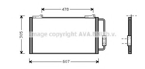 AVA QUALITY COOLING AU5139 Конденсатор, кондиционер для ROVER 400 (Ровер 400) AVA QUALITY COOLING AU5139 Конденсатор, кондиционер для ROVER 400 (Ровер 400)