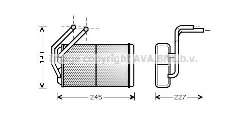 AVA QUALITY COOLING AU6176 Теплообменник, отопление салона для ROVER CABRIOLET (Ровер Cабриолэт) AVA QUALITY COOLING AU6176 Теплообменник, отопление салона для ROVER CABRIOLET (Ровер Cабриолэт)