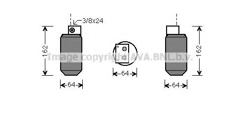 AVA QUALITY COOLING AUD036 Осушитель, кондиционер для ROVER 400 (Ровер 400) AVA QUALITY COOLING AUD036 Осушитель, кондиционер для ROVER 400 (Ровер 400)