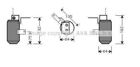 AVA QUALITY COOLING AUD158 Осушитель, кондиционер для ROVER 400 (Ровер 400) AVA QUALITY COOLING AUD158 Осушитель, кондиционер для ROVER 400 (Ровер 400)