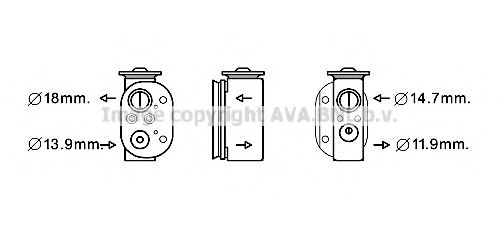 AVA QUALITY COOLING BW1497 Расширительный клапан, кондиционер для BMW 4 (Бмв 4) AVA QUALITY COOLING BW1497 Расширительный клапан, кондиционер для BMW 4 (Бмв 4)