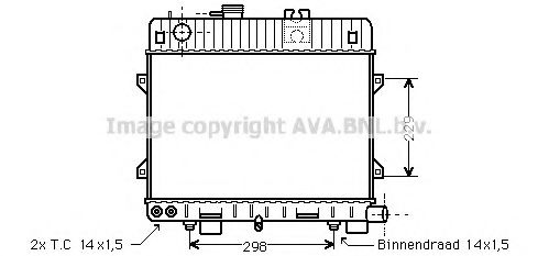 AVA QUALITY COOLING BW2072 Радиатор, охлаждение двигателя для BMW 3 (Бмв 3) AVA QUALITY COOLING BW2072 Радиатор, охлаждение двигателя для BMW 3 (Бмв 3)