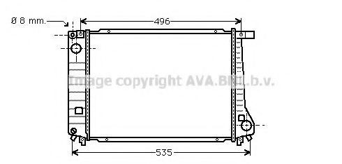 AVA QUALITY COOLING BW2086 Радиатор, охлаждение двигателя для BMW 5 (Бмв 5) AVA QUALITY COOLING BW2086 Радиатор, охлаждение двигателя для BMW 5 (Бмв 5)