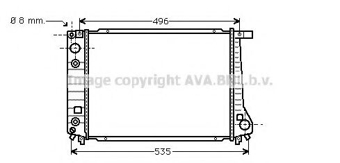 AVA QUALITY COOLING BW2087 Радиатор, охлаждение двигателя для BMW 5 (Бмв 5) AVA QUALITY COOLING BW2087 Радиатор, охлаждение двигателя для BMW 5 (Бмв 5)
