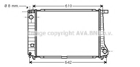 AVA QUALITY COOLING BW2104 Радиатор, охлаждение двигателя для BMW 7 (Бмв 7) AVA QUALITY COOLING BW2104 Радиатор, охлаждение двигателя для BMW 7 (Бмв 7)
