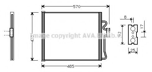 AVA QUALITY COOLING BW5185 Конденсатор, кондиционер для BMW 7 (Бмв 7) AVA QUALITY COOLING BW5185 Конденсатор, кондиционер для BMW 7 (Бмв 7)