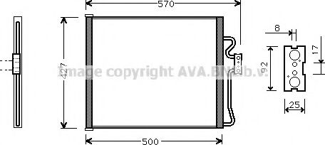 AVA QUALITY COOLING BW5214 Конденсатор, кондиционер для BMW 7 (Бмв 7) AVA QUALITY COOLING BW5214 Конденсатор, кондиционер для BMW 7 (Бмв 7)