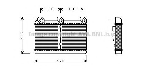 AVA QUALITY COOLING BW6023 Теплообменник, отопление салона для BMW 7 (Бмв 7) AVA QUALITY COOLING BW6023 Теплообменник, отопление салона для BMW 7 (Бмв 7)