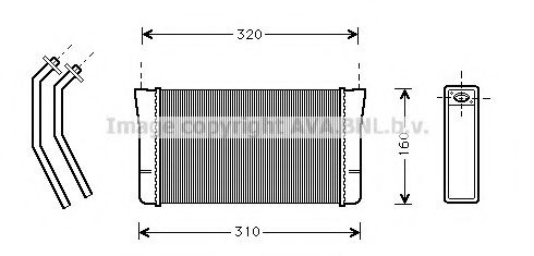 AVA QUALITY COOLING BW6080 Теплообменник, отопление салона для BMW 7 (Бмв 7) AVA QUALITY COOLING BW6080 Теплообменник, отопление салона для BMW 7 (Бмв 7)