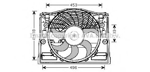 AVA QUALITY COOLING BW7513 Вентилятор, охлаждение двигателя для BMW (Бмв) AVA QUALITY COOLING BW7513 Вентилятор, охлаждение двигателя для BMW (Бмв)