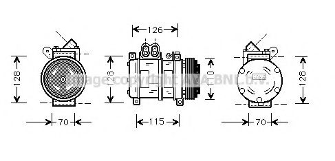 AVA QUALITY COOLING BWAK229 Компрессор, кондиционер для BMW 3 (Бмв 3) AVA QUALITY COOLING BWAK229 Компрессор, кондиционер для BMW 3 (Бмв 3)