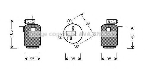 AVA QUALITY COOLING BWD001 Осушитель, кондиционер для BMW 7 (Бмв 7) AVA QUALITY COOLING BWD001 Осушитель, кондиционер для BMW 7 (Бмв 7)
