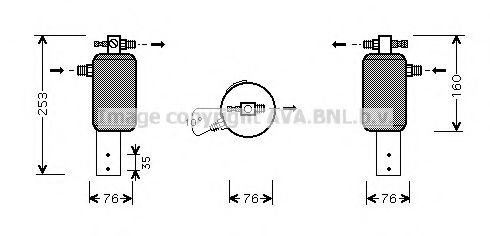 AVA QUALITY COOLING BWD079 Осушитель, кондиционер для BMW 7 (Бмв 7) AVA QUALITY COOLING BWD079 Осушитель, кондиционер для BMW 7 (Бмв 7)