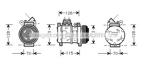 AVA QUALITY COOLING BWK229 Компрессор, кондиционер для BMW 3 (Бмв 3) AVA QUALITY COOLING BWK229 Компрессор, кондиционер для BMW 3 (Бмв 3)
