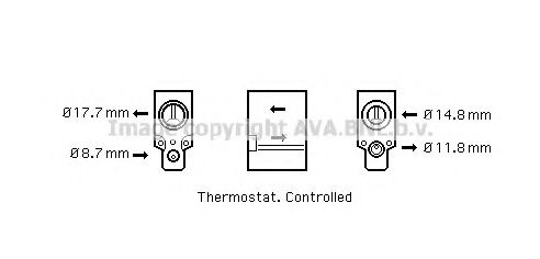 AVA QUALITY COOLING CN1221 Расширительный клапан, кондиционер для RENAULT MASTER I (Рено Мастэр и) AVA QUALITY COOLING CN1221 Расширительный клапан, кондиционер для RENAULT MASTER I (Рено Мастэр и)