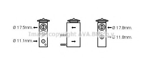 AVA QUALITY COOLING CN1276 Расширительный клапан, кондиционер для CITROËN C4 (CитроËн С4) AVA QUALITY COOLING CN1276 Расширительный клапан, кондиционер для CITROËN C4 (CитроËн С4)