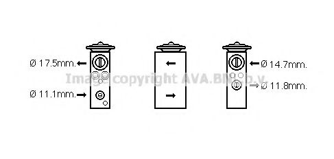 AVA QUALITY COOLING CN1277 Расширительный клапан, кондиционер для PEUGEOT 407 (Пежо 407) AVA QUALITY COOLING CN1277 Расширительный клапан, кондиционер для PEUGEOT 407 (Пежо 407)