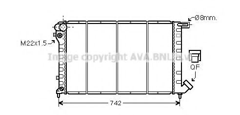 AVA QUALITY COOLING CN2138 Радиатор, охлаждение двигателя для PEUGEOT (Пежо) AVA QUALITY COOLING CN2138 Радиатор, охлаждение двигателя для PEUGEOT (Пежо)