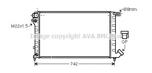 AVA QUALITY COOLING CN2145 Радиатор, охлаждение двигателя для PEUGEOT (Пежо) AVA QUALITY COOLING CN2145 Радиатор, охлаждение двигателя для PEUGEOT (Пежо)