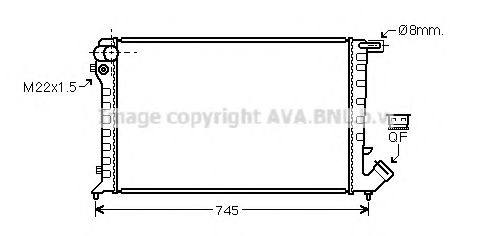 AVA QUALITY COOLING CN2193 Радиатор, охлаждение двигателя для PEUGEOT (Пежо) AVA QUALITY COOLING CN2193 Радиатор, охлаждение двигателя для PEUGEOT (Пежо)