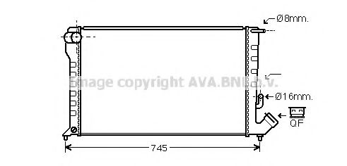 AVA QUALITY COOLING CN2194 Радиатор, охлаждение двигателя для PEUGEOT (Пежо) AVA QUALITY COOLING CN2194 Радиатор, охлаждение двигателя для PEUGEOT (Пежо)