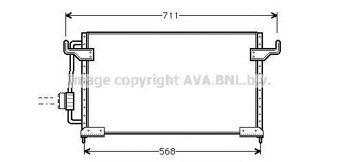 AVA QUALITY COOLING CN5085 Конденсатор, кондиционер для CITROëN (Cитроëн) AVA QUALITY COOLING CN5085 Конденсатор, кондиционер для CITROëN (Cитроëн)