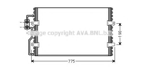 AVA QUALITY COOLING CN5093 Конденсатор, кондиционер для CITROËN SYNERGIE (CитроËн Сънэргиэ) AVA QUALITY COOLING CN5093 Конденсатор, кондиционер для CITROËN SYNERGIE (CитроËн Сънэргиэ)