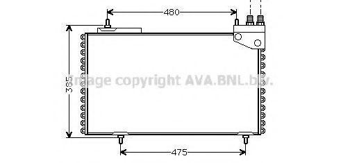 AVA QUALITY COOLING CN5094 Конденсатор, кондиционер для CITROëN (Cитроëн) AVA QUALITY COOLING CN5094 Конденсатор, кондиционер для CITROëN (Cитроëн)