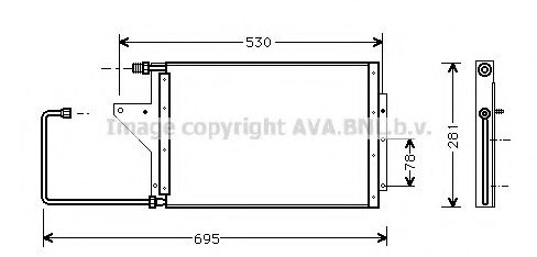 AVA QUALITY COOLING CN5095 Конденсатор, кондиционер для CITROëN (Cитроëн) AVA QUALITY COOLING CN5095 Конденсатор, кондиционер для CITROëN (Cитроëн)
