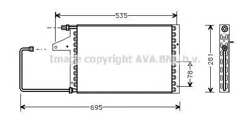 AVA QUALITY COOLING CN5097 Конденсатор, кондиционер для CITROëN (Cитроëн) AVA QUALITY COOLING CN5097 Конденсатор, кондиционер для CITROëN (Cитроëн)