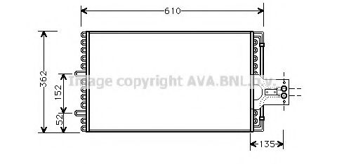 AVA QUALITY COOLING CN5099 Конденсатор, кондиционер для CITROëN (Cитроëн) AVA QUALITY COOLING CN5099 Конденсатор, кондиционер для CITROëN (Cитроëн)