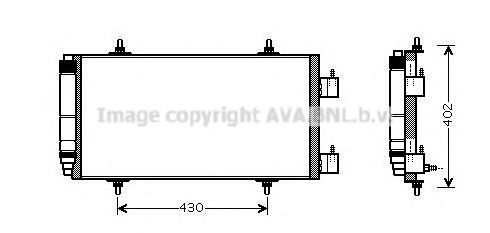 AVA QUALITY COOLING CN5226D Конденсатор, кондиционер для PEUGEOT (Пежо) AVA QUALITY COOLING CN5226D Конденсатор, кондиционер для PEUGEOT (Пежо)