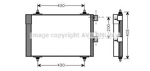 AVA QUALITY COOLING CN5241D Конденсатор, кондиционер для CITROëN (Cитроëн) AVA QUALITY COOLING CN5241D Конденсатор, кондиционер для CITROëN (Cитроëн)