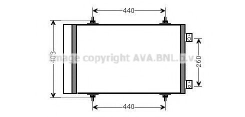 AVA QUALITY COOLING CN5263D Конденсатор, кондиционер для PEUGEOT (Пежо) AVA QUALITY COOLING CN5263D Конденсатор, кондиционер для PEUGEOT (Пежо)