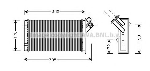 AVA QUALITY COOLING CN6129 Теплообменник, отопление салона для FIAT ULYSSE (Фиат Улисс) AVA QUALITY COOLING CN6129 Теплообменник, отопление салона для FIAT ULYSSE (Фиат Улисс)