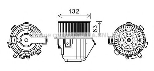 AVA QUALITY COOLING CN8298 Электродвигатель, вентиляция салона для PEUGEOT 407 (Пежо 407) AVA QUALITY COOLING CN8298 Электродвигатель, вентиляция салона для PEUGEOT 407 (Пежо 407)