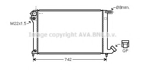 AVA QUALITY COOLING CNA2137 Радиатор, охлаждение двигателя для PEUGEOT (Пежо) AVA QUALITY COOLING CNA2137 Радиатор, охлаждение двигателя для PEUGEOT (Пежо)