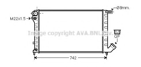 AVA QUALITY COOLING CNA2159 Радиатор, охлаждение двигателя для PEUGEOT (Пежо) AVA QUALITY COOLING CNA2159 Радиатор, охлаждение двигателя для PEUGEOT (Пежо)