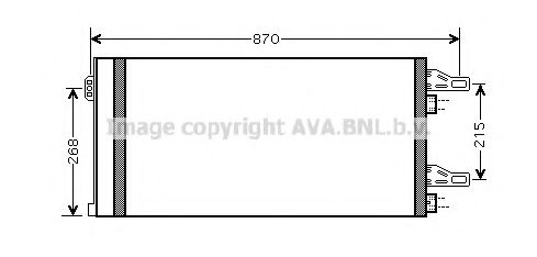 AVA QUALITY COOLING CNA5246D Конденсатор, кондиционер для CITROëN (Cитроëн) AVA QUALITY COOLING CNA5246D Конденсатор, кондиционер для CITROëN (Cитроëн)