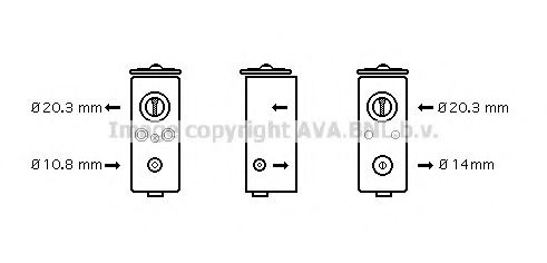 AVA QUALITY COOLING CR1082 Расширительный клапан, кондиционер для CHRYSLER GRAND VOYAGER III (Крайслер Гранд вояджер 3) AVA QUALITY COOLING CR1082 Расширительный клапан, кондиционер для CHRYSLER GRAND VOYAGER III (Крайслер Гранд вояджер 3)