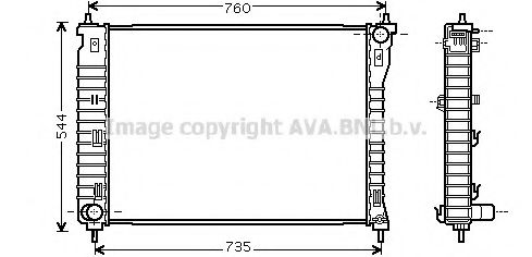 AVA QUALITY COOLING CT2034 Радиатор, охлаждение двигателя для CHEVROLET CAPTIVA (Шевроле Каптива) AVA QUALITY COOLING CT2034 Радиатор, охлаждение двигателя для CHEVROLET CAPTIVA (Шевроле Каптива)