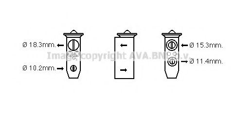 AVA QUALITY COOLING DN1358 Расширительный клапан, кондиционер для INFINITI G (Инфинити Г) AVA QUALITY COOLING DN1358 Расширительный клапан, кондиционер для INFINITI G (Инфинити Г)