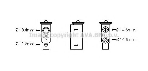 AVA QUALITY COOLING DN1379 Расширительный клапан, кондиционер для NISSAN NP300 (Ниссан Нп300) AVA QUALITY COOLING DN1379 Расширительный клапан, кондиционер для NISSAN NP300 (Ниссан Нп300)