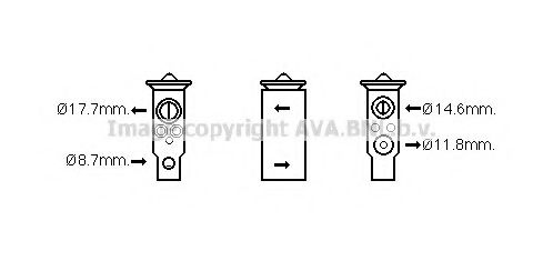 AVA QUALITY COOLING DN1380 Расширительный клапан, кондиционер для NISSAN PATHFINDER III (Ниссан Патфайндер 3) AVA QUALITY COOLING DN1380 Расширительный клапан, кондиционер для NISSAN PATHFINDER III (Ниссан Патфайндер 3)
