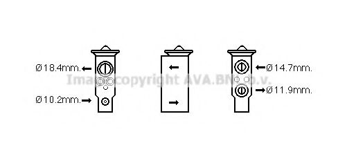 AVA QUALITY COOLING DN1389 Расширительный клапан, кондиционер для RENAULT KOLEOS (Рено Колеос) AVA QUALITY COOLING DN1389 Расширительный клапан, кондиционер для RENAULT KOLEOS (Рено Колеос)