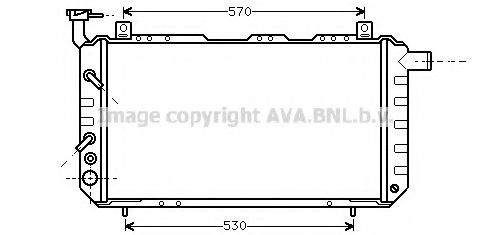 AVA QUALITY COOLING DN2023 Радиатор, охлаждение двигателя 