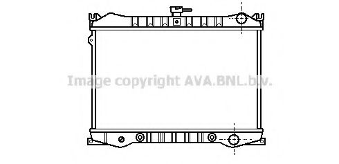 AVA QUALITY COOLING DN2030 Радиатор, охлаждение двигателя 