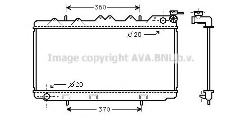 AVA QUALITY COOLING DN2116 Радиатор, охлаждение двигателя для NISSAN TSUBAME III (Ниссан Цубамэ 3)