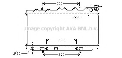AVA QUALITY COOLING DN2120 Радиатор, охлаждение двигателя для NISSAN TSUBAME III (Ниссан Цубамэ 3)